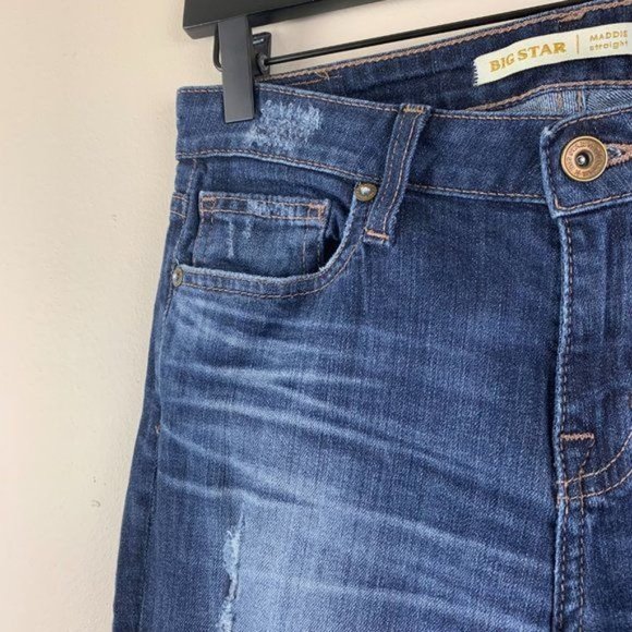 Big Star Maddie Straight Stretch Jeans in Dark Wash - Size 25L - Picture 6 of 10
